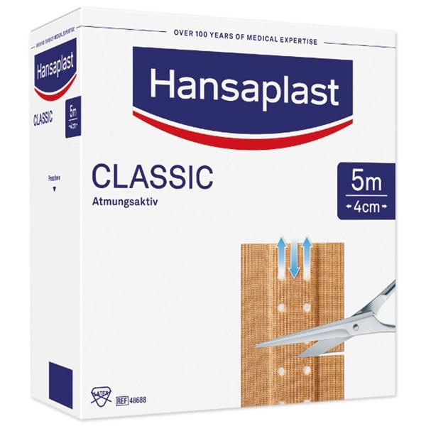Hansaplast Classic wondpleister - 8 cm x 5 m, per rol