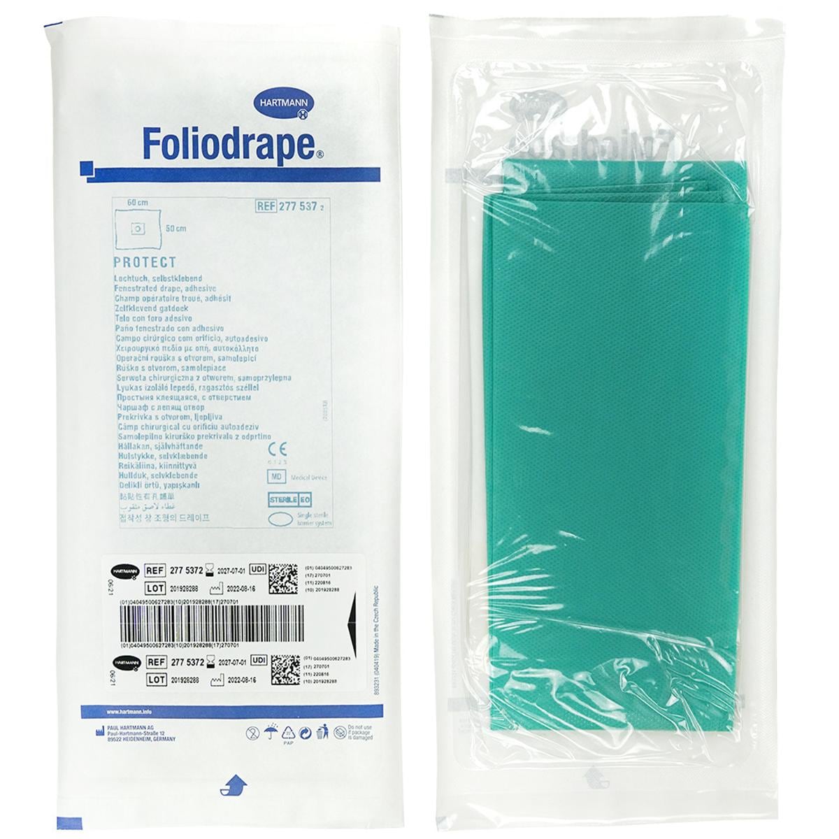 Foliodrape Protect gatdoek zelfklevend - 50 x 60 cm,  7cm, 70 stuks