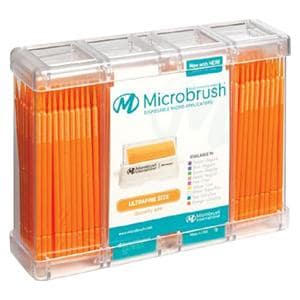 Microbrush Plus navulling voor Dispenser - Ultrafine (0,5 mm) oranje, 4x 100 stuks