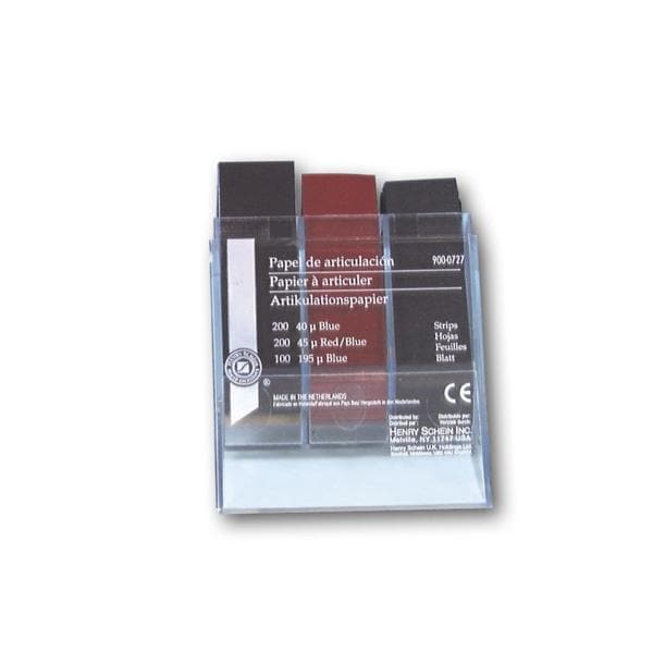 Articulatiepapier assortiment in cassette - Rood/blauw