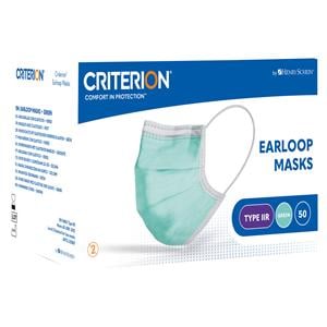 Criterion Mondmaskers Earloop Type IIR - Groen, 50 stuks