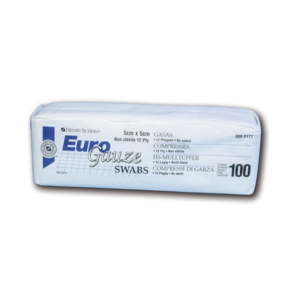 EuroGauze niet-steriel - 5 x 5 cm, 12-laags