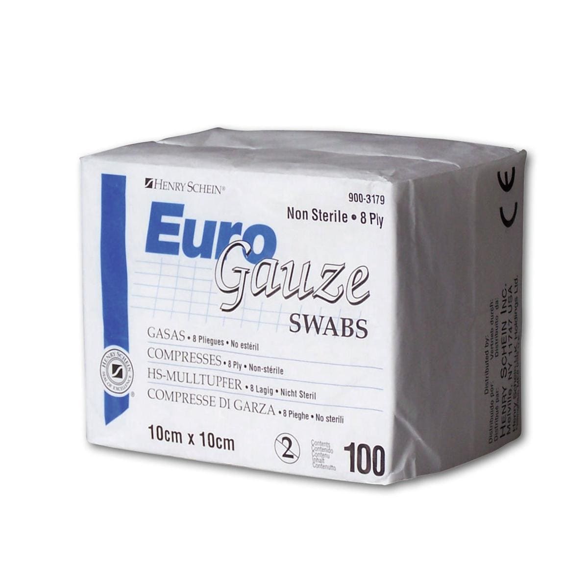 EuroGauze niet-steriel - 10 x 10 cm, 8-laags