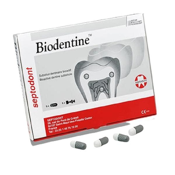 Biodentine - Verpakking, 5 capsules en 5 vloeistof