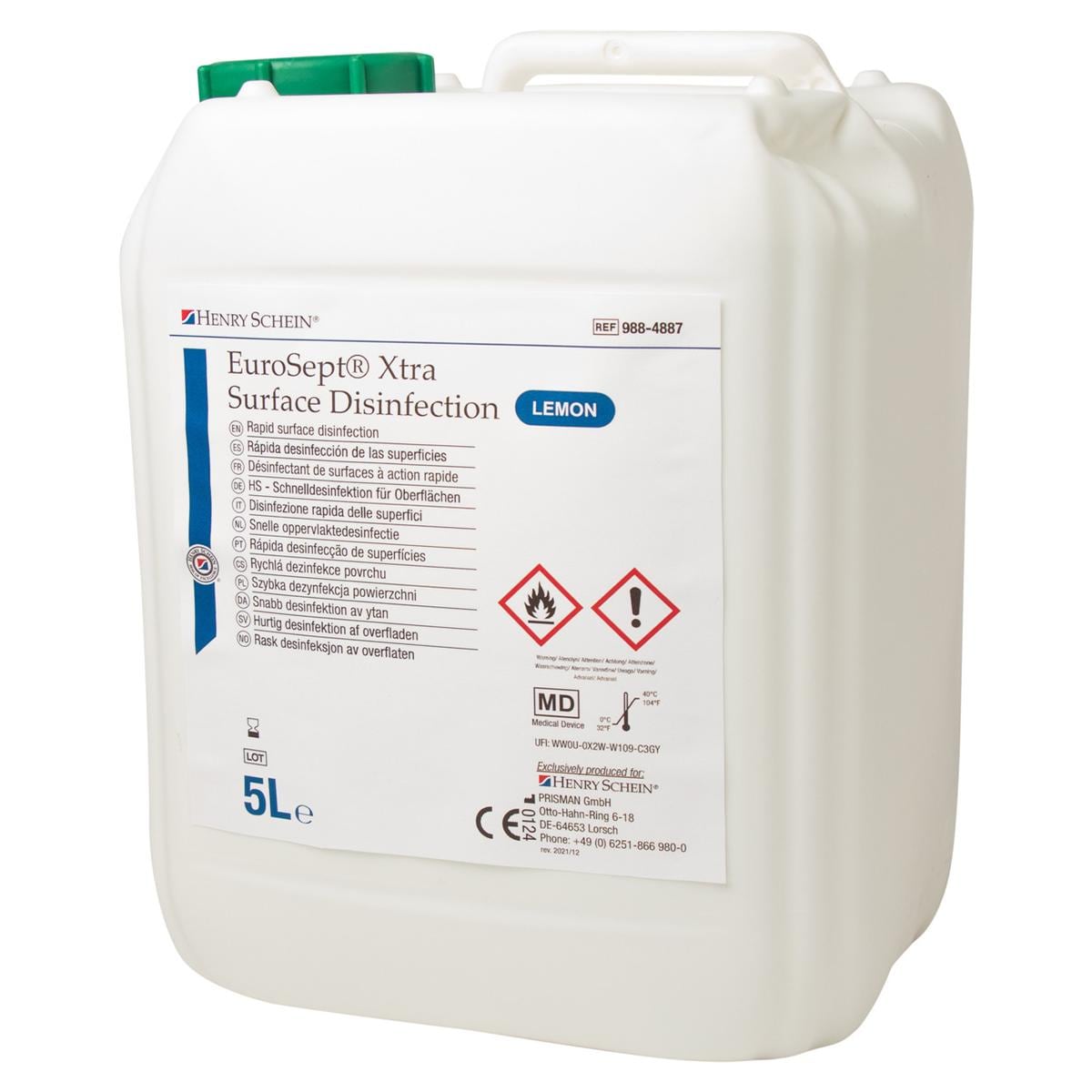 EuroSept Xtra Surface Desinfectie Lemon - Can, 5 liter