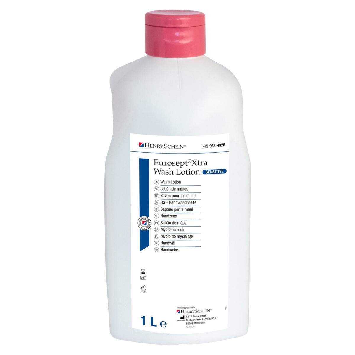Eurosept Xtra Washlotion Sensitive - Fles, 1 liter