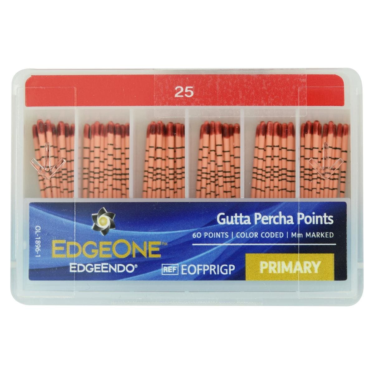 EdgeOne Fire Gutta Percha Point - Primary, 60 stuks