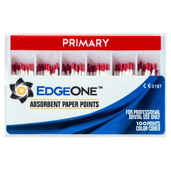 EdgeOne Absorbent Paper Points - Primary (rood), 100 stuks