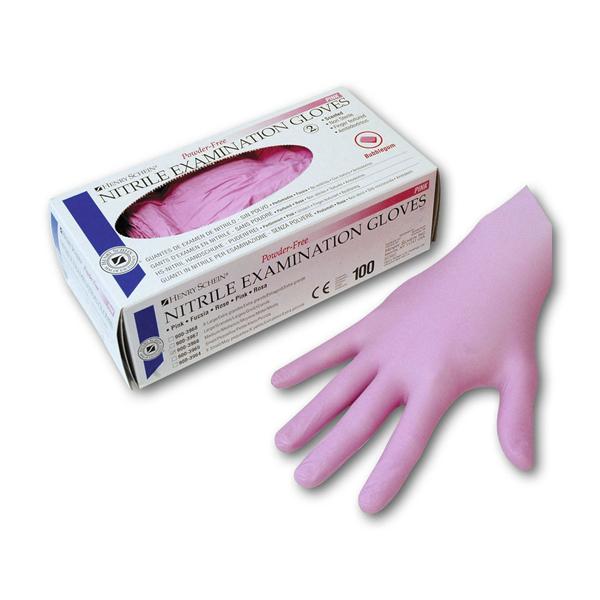 Nitril handschoenen, roze - XS per 100 stuks